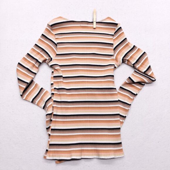 Billabong Casual V Neck Long Sleeve Top Womens Size Medium M Multi-Color - Picture 9 of 10